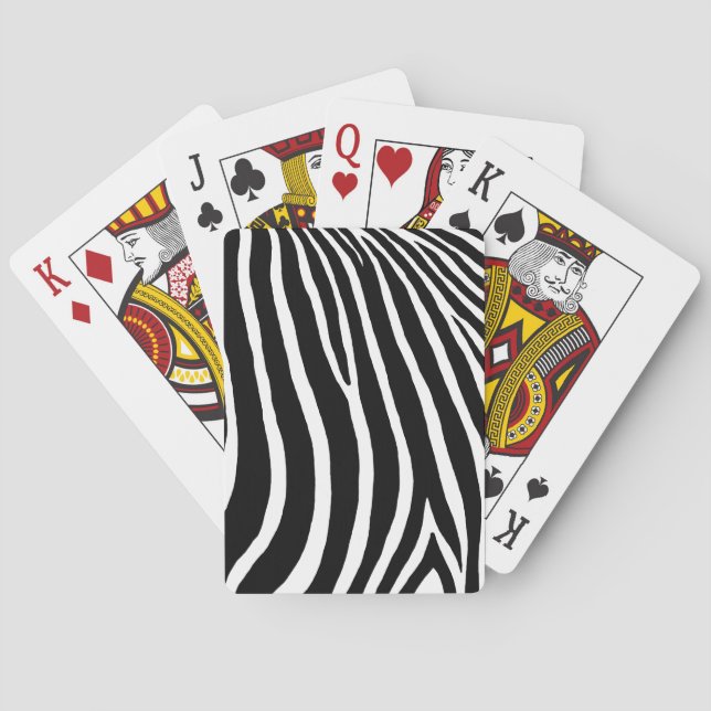 Zebra Stripes  Playing Cards (Back)