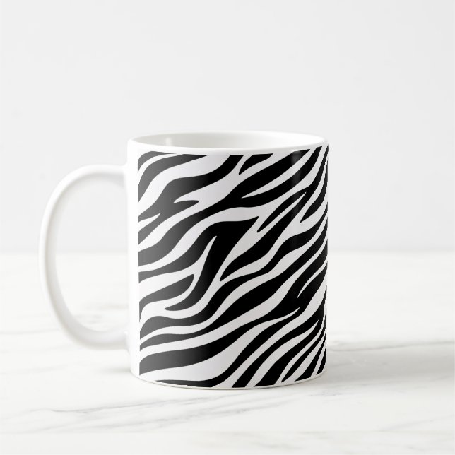Zebra Stripes Seamless Pattern Animal Print-60492 Coffee Mug (Left)