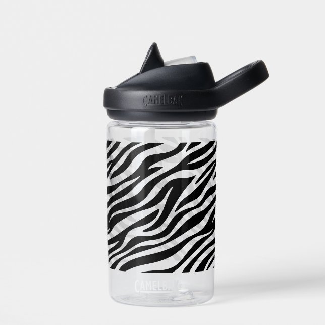 Zebra Stripes Seamless Pattern Animal Print-60492 Water Bottle (Left)