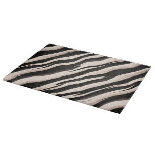 Zebra stripes seamless texture + your ideas cutting board