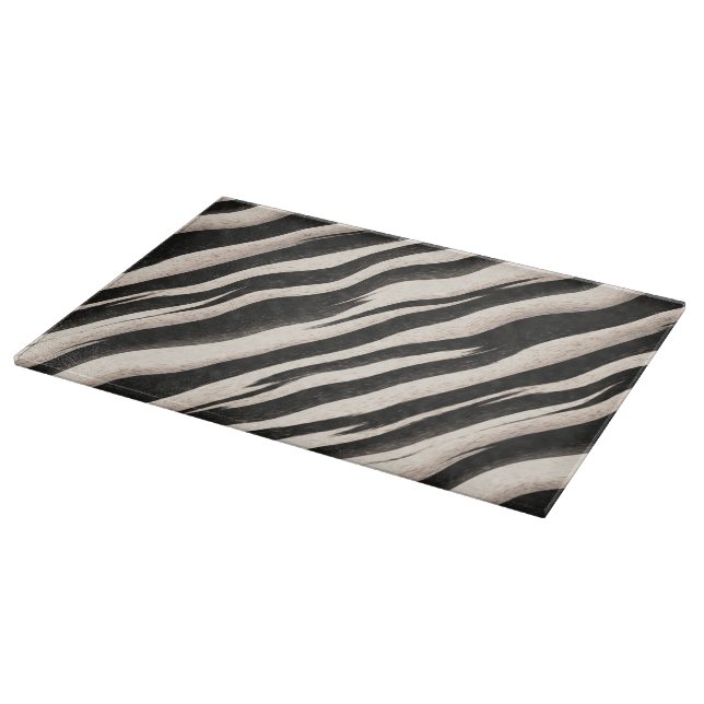 Zebra stripes seamless texture + your ideas cutting board (Corner)