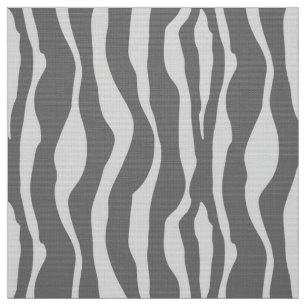 Zebra stripes - Shades of Grey / Grey Fabric