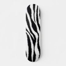 zebra Stripes Skateboard