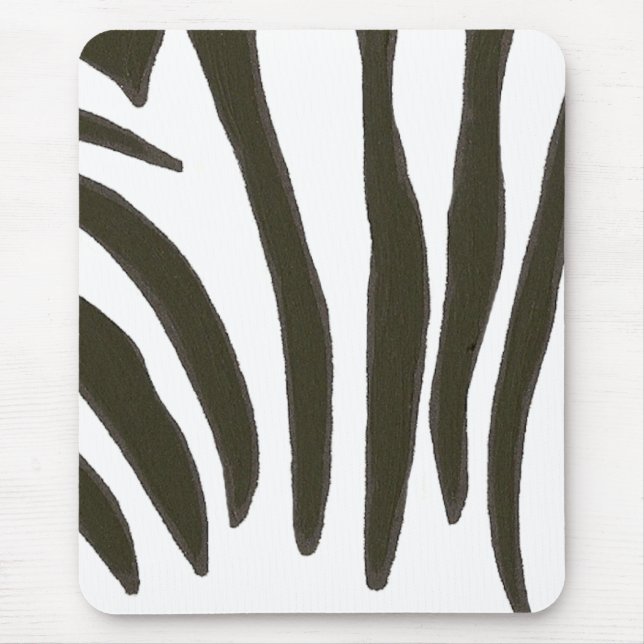 Zebra Stripes, wildlife art mousepads (Front)