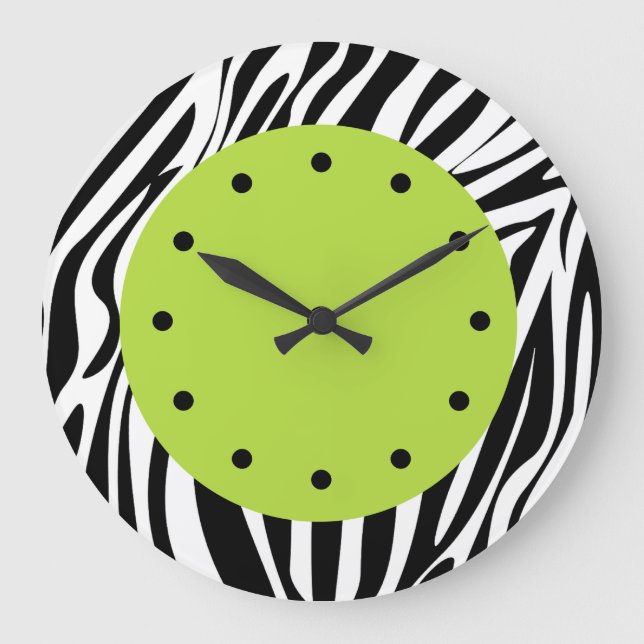 Zebra Stripes Wildlife Clocks (Front)