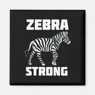 Zebra Strong Ehlers Danlos Syndrome Awareness Warr Magnet