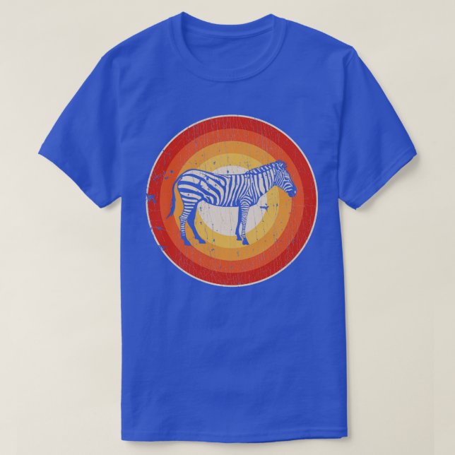 Zebra Sunset Retro for Men Women Boys Girls Kids A T-Shirt (Design Front)