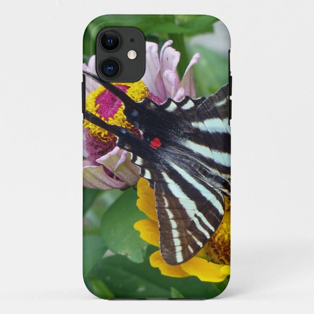 Zebra Swallowtail+Japanese Beetle Case-Mate iPhone Case (Back)
