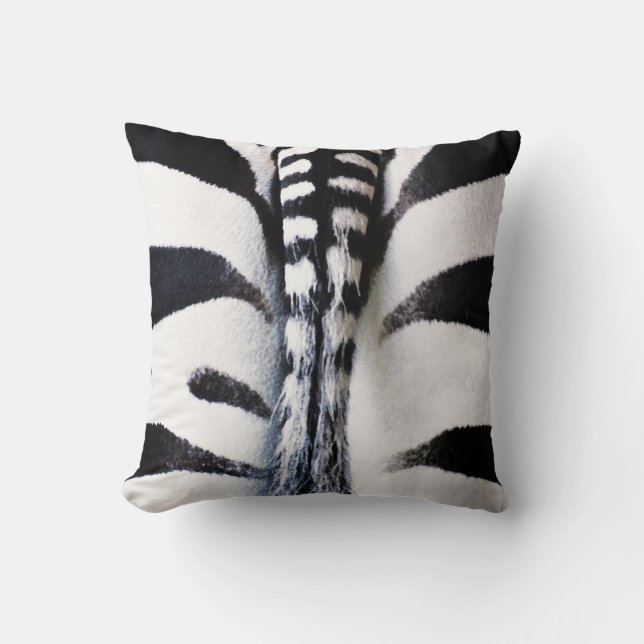 Zebra Tail 2-sided Pillow (Front)