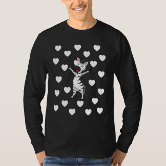 Zebra Theme Baby Girl Pink Nursery Room Heart Deco T-Shirt