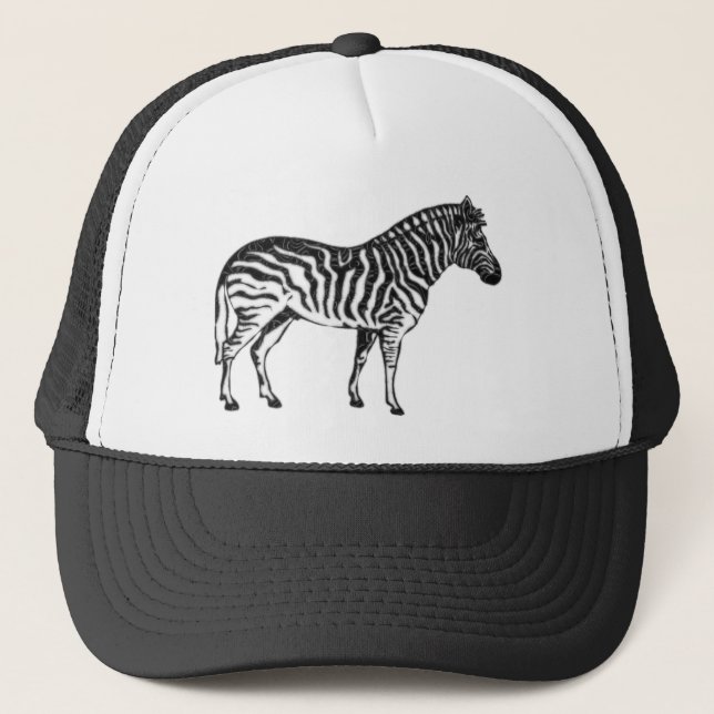 Zebra Trucker Hat (Front)