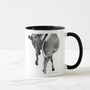 Zebra turning around mug