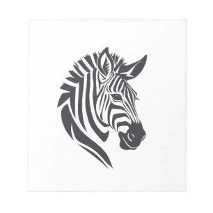Zebra Vector Art Animal Modern Urban City Graphic Notepad