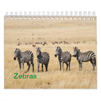 Zebra Wall Calendar