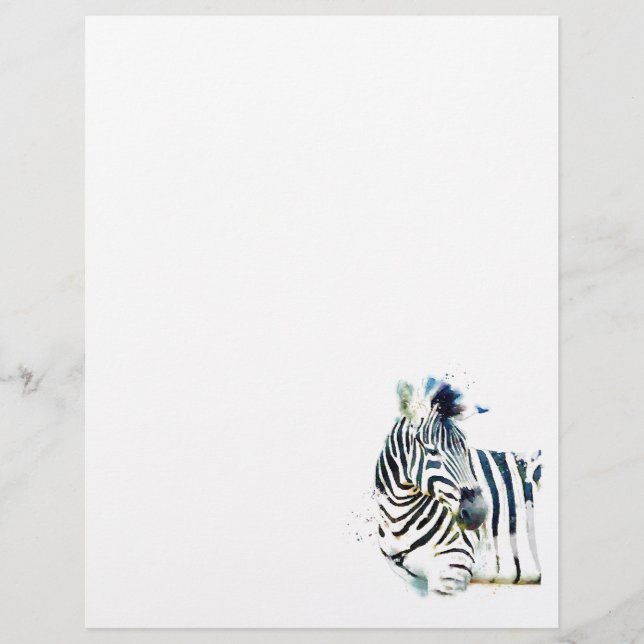 Zebra Watercolor (Front)