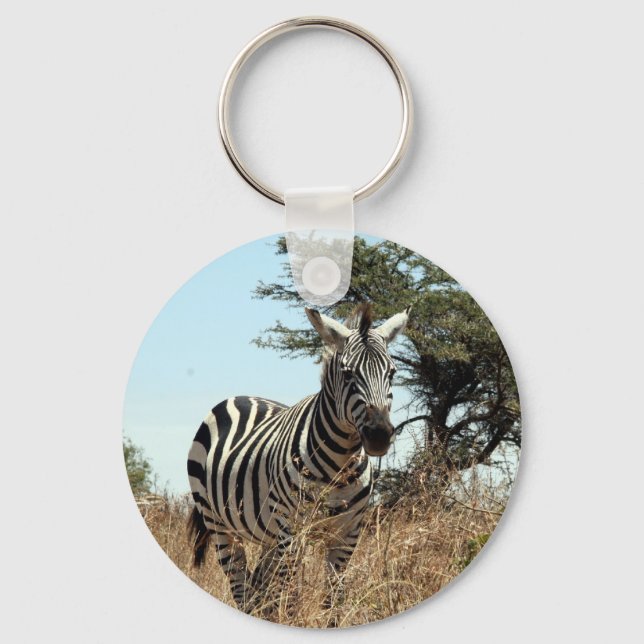 zebra wild key ring (Front)