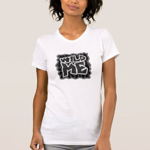 Zebra Wild me Black and Grey T-Shirt