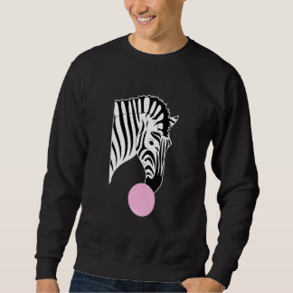 Zebra With Chewing Gum Sweatshirt
