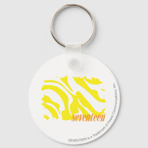 Zebra Yellow 2 Key Ring