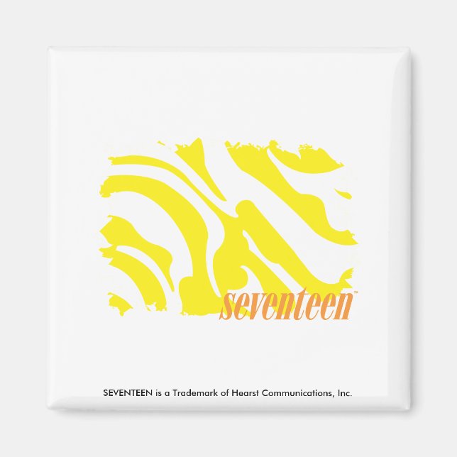 Zebra Yellow 2 Magnet (Front)