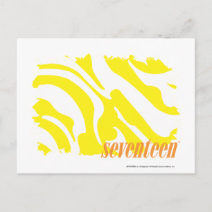 Zebra Yellow 2 Postcard