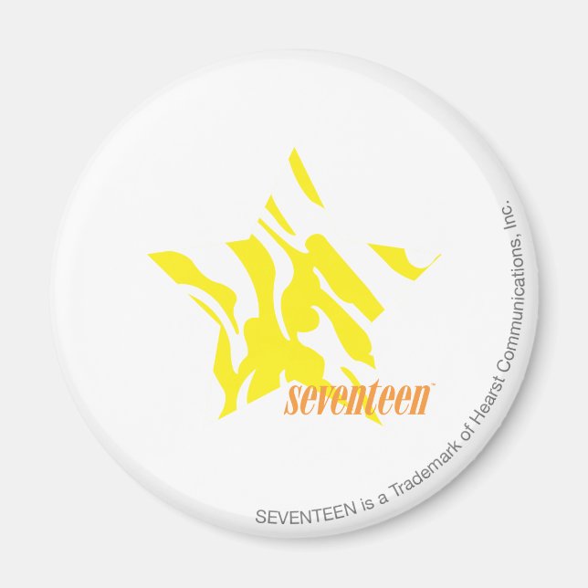 Zebra Yellow 3 Magnet (Front)