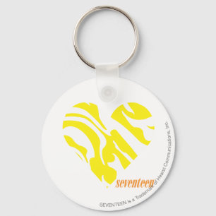 Zebra Yellow 4 Key Ring