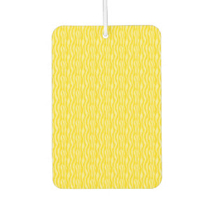 Zebra Yellow Pattern Modern Animal Print Car Air Freshener
