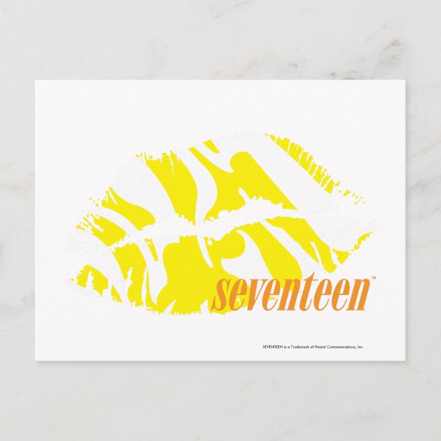 Zebra Yellow Postcard (Front)