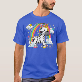 Zebracorn Africa Zoo Animal Rainbow Fairytale Unic T-Shirt
