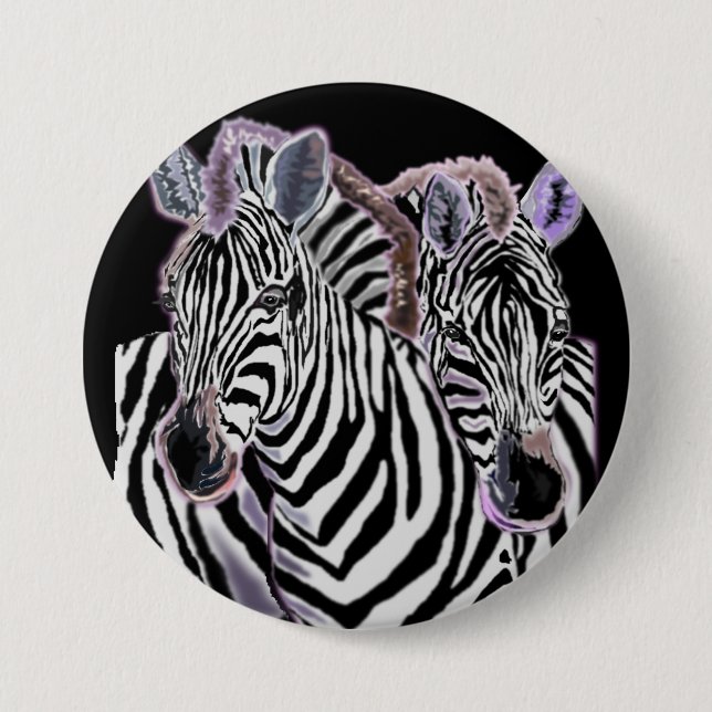 Zebras 7.5 Cm Round Badge (Front)