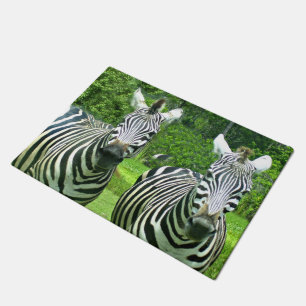Zebras at Meadow Edge Doormat