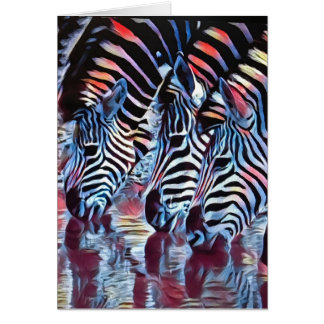 Zebras at Watering Hole