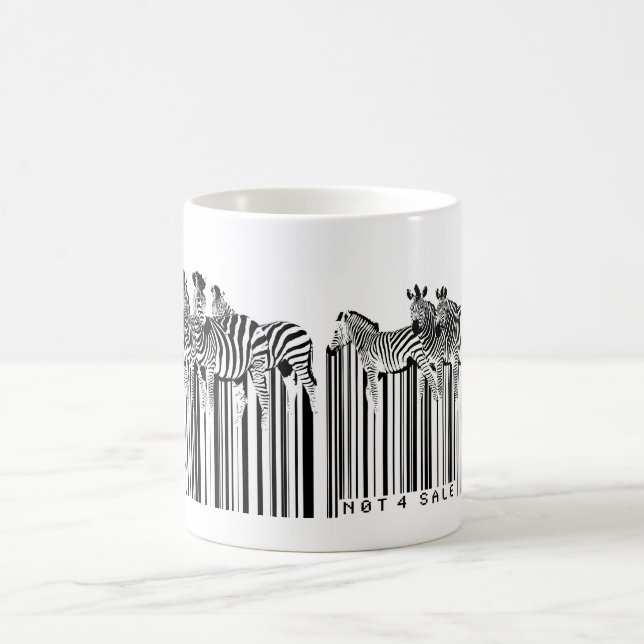 zebras barcode coffee mug (Center)