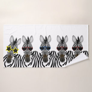 Zebras Bath Towel