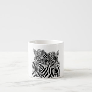 Zebras Couple Espresso Cup - Hug