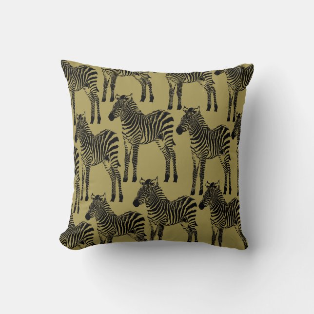 Zebras Cushion (Front)
