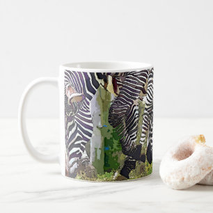ZEBRAS GRAZING COFFEE MUG