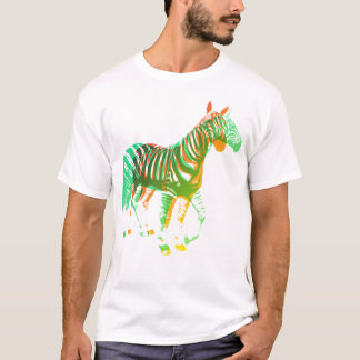 Zebras - Green & Orange T-Shirt