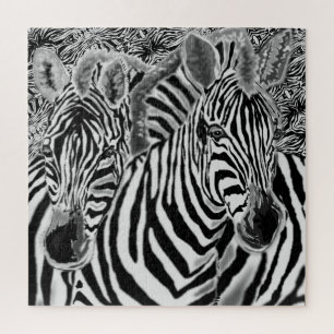 Zebras Hug Jigsaw Puzzle