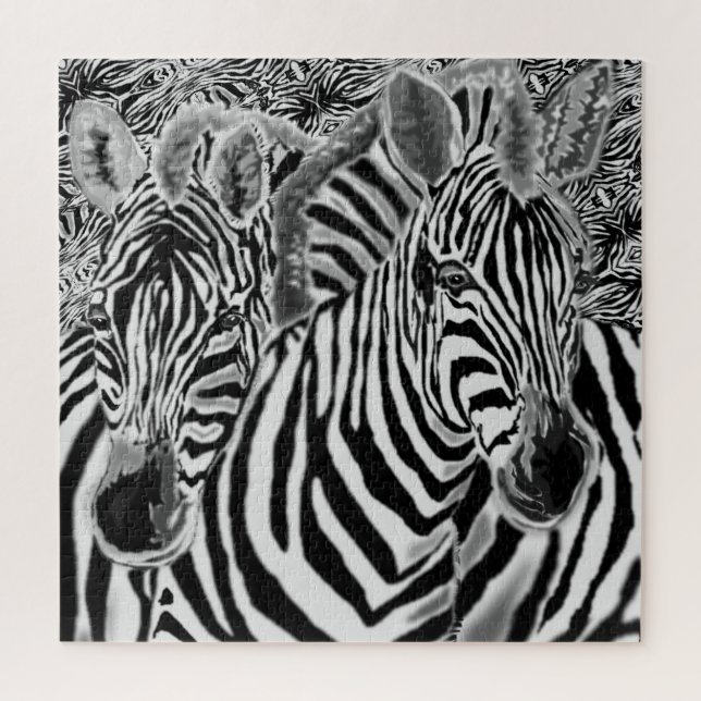 Zebras Hug Jigsaw Puzzle (Vertical)