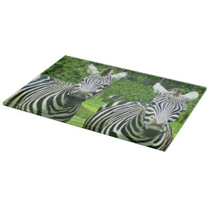 Zebras in Meadow View Cutting Board