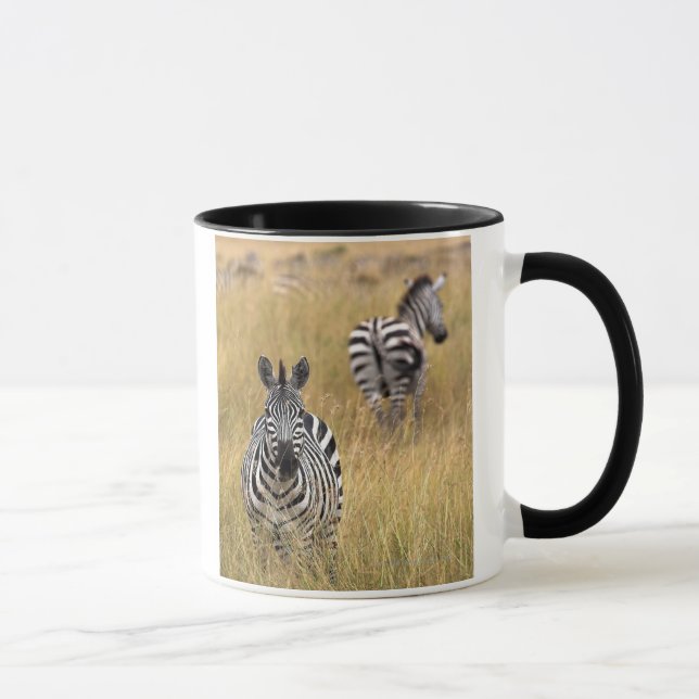 Zebras in tall grass mug (Right)