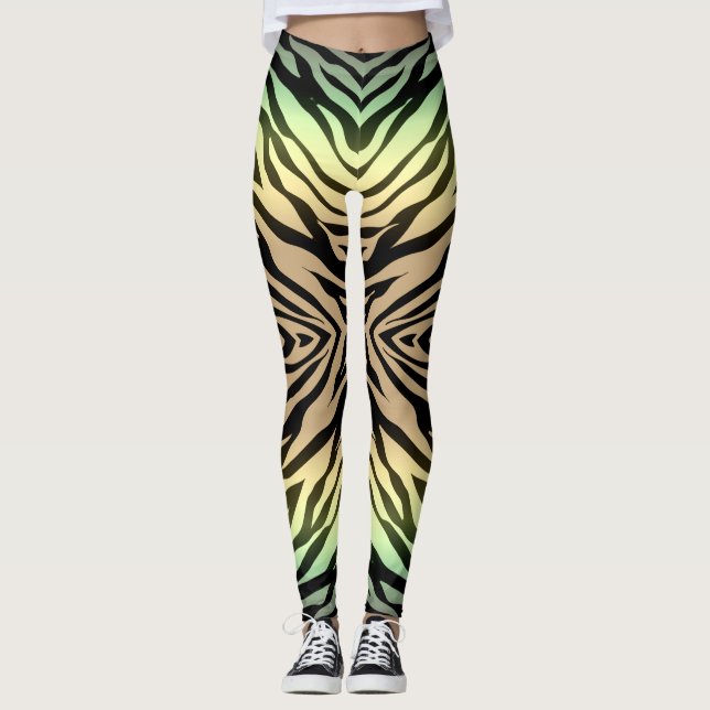 Zebras in the Forest Leggings (Front)