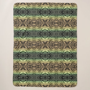Zebras in the Forest Sherpa Blanket