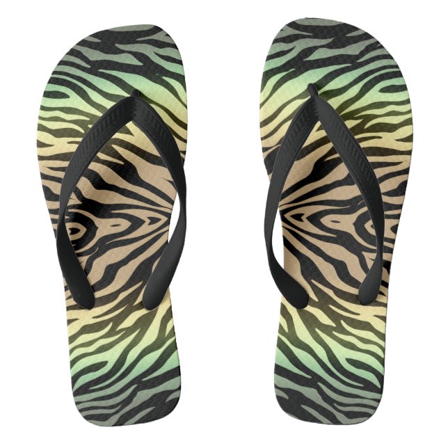 Zebras in the Forest Thongs (Footbed)