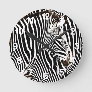 Zebras love_ round clock