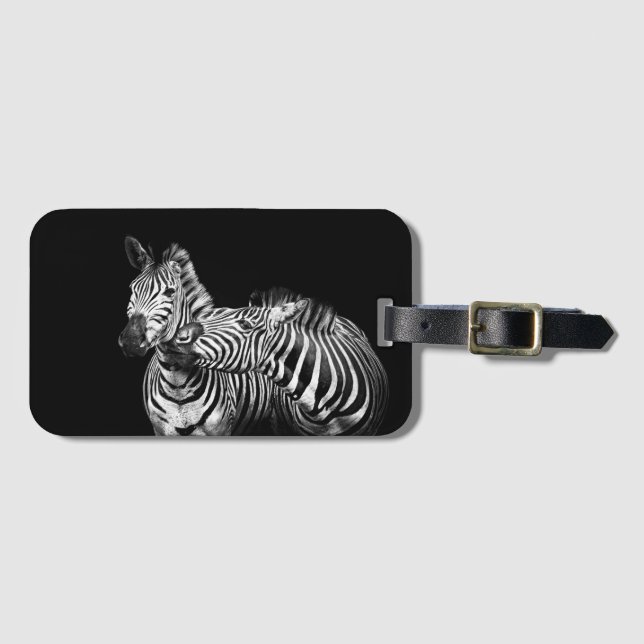 Zebras Luggage Tag (Front Horizontal)