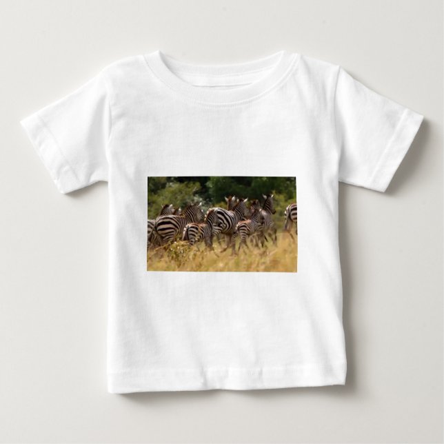 Zebras on the Move: A Journey of a Thousand Miles Baby T-Shirt (Front)