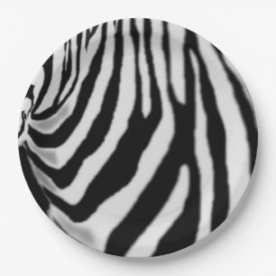Zebras Paper Plate